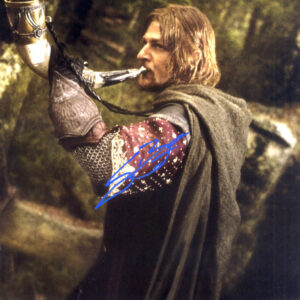 sean bean signed boromir lord of the rings .shanks autographs