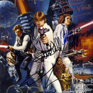 Star Wars cast signed photograph SWAU AUTHENTICATION.shanks autographs