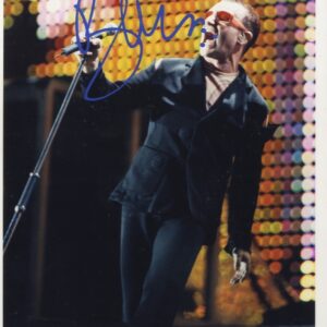 Bono u2 Signed 8x10 photograph.shanks autographs