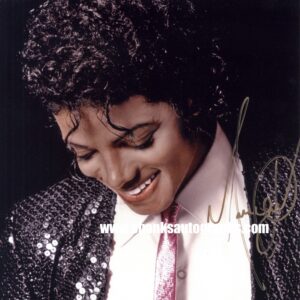 Michael Jackson signed autograph.shanks autographs