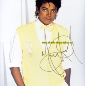 Michael Jackson signed autograph.shanks autographs