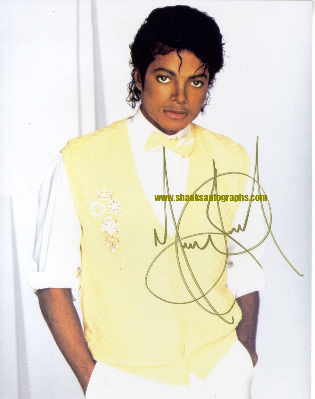 Michael Jackson signed autograph.shanks autographs