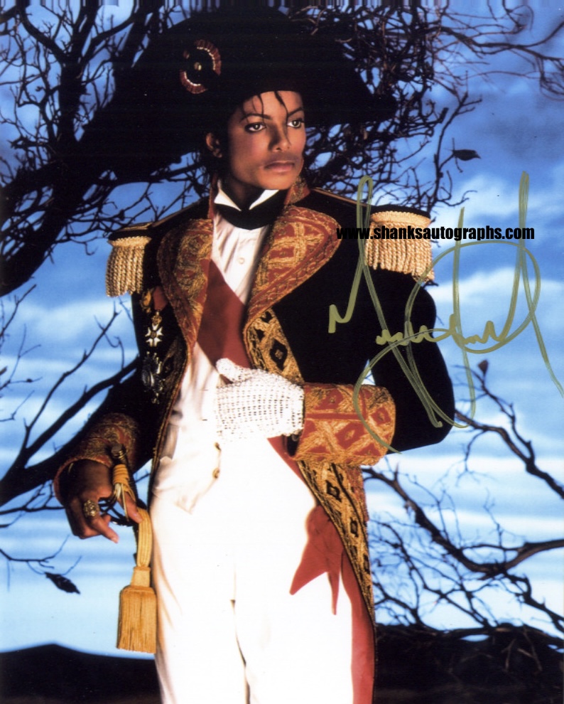 Michael Jackson signed autograph.shanks autographs