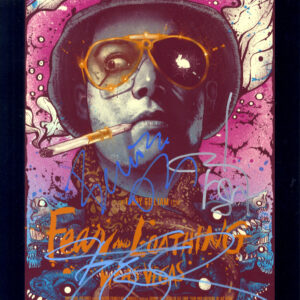 fear and loathing in Las Vegas signed photograph. shanks autograph acgcert authentication