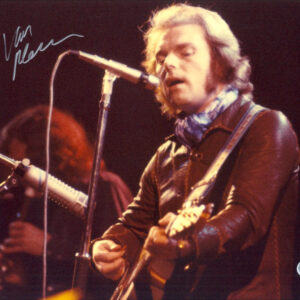 Van Morrison signed photo. acgcert authentication. shanks autographs