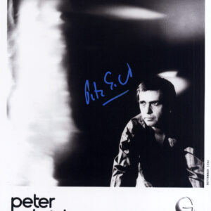 Peter Gabriel signed photo.autographs and memorabilia_ shanks autographs. ACGCERT