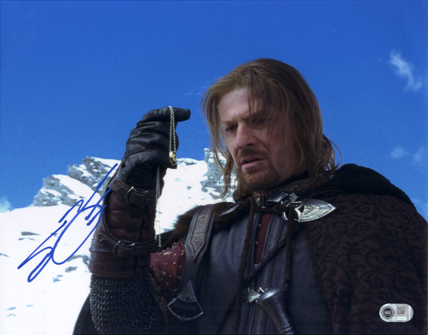sean bean signed boromir lord of the rings .shanks autographs ACG CERT
