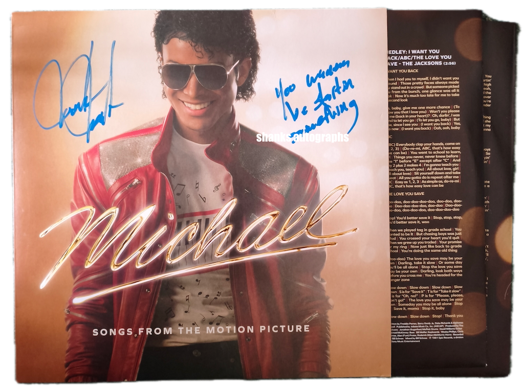 Jaafar Jackson Signed Michael OST Vinyl | GRAD - Image 3