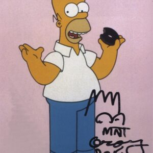 Matt Groening signed and sketched Homer Simpson 8x10 photograph.shanks autographs