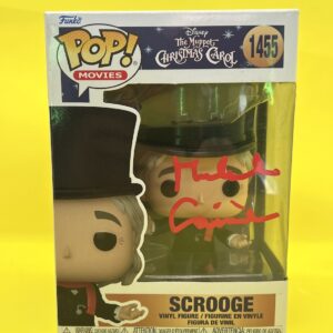 Michael caine signed muppets Christmas carol Funko pop. shanks autographs