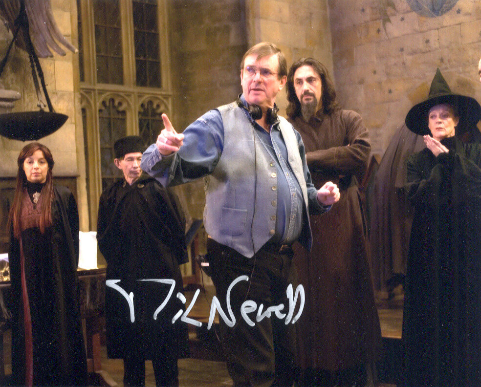 MIKE NEWELL SIGNED photograph. shanks autographs in person autographs you can trust HARRY POTTER