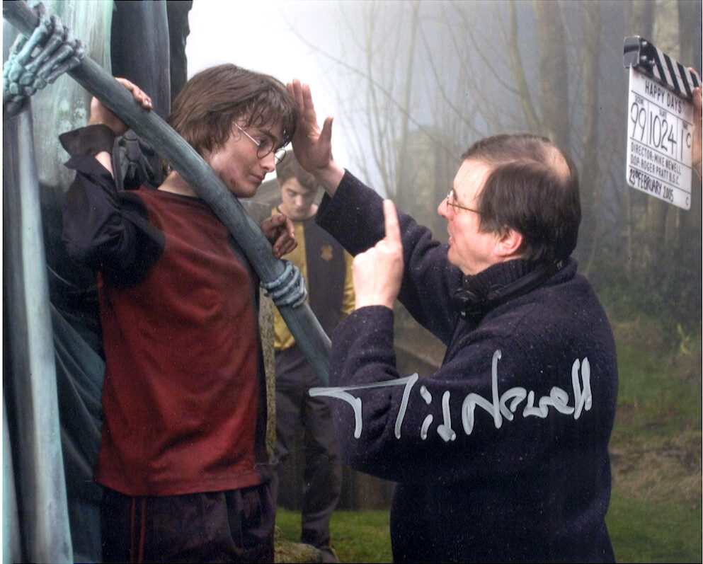 MIKE NEWELL SIGNED photograph. shanks autographs in person autographs you can trust HARRY POTTER
