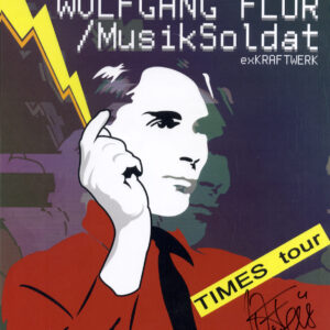 Wolfgang Flür signed poster Kraftwerk. shanks autographs