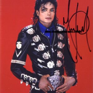 Michael Jackson signed autograph.shanks autographs