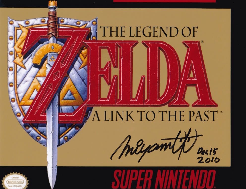 Shigeru Miyamoto Signed Zelda Photo | GRAD Authenticated