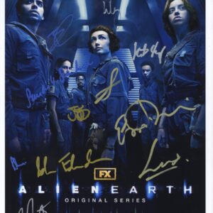 alien earth cast signed photo