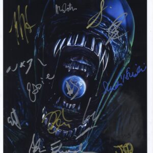 alien earth cast signed photo