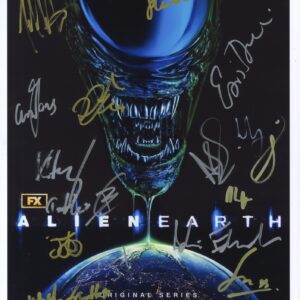 alien earth cast signed photo