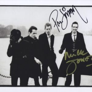 the clash signed photo -mick jones Paul simonon