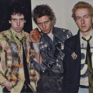 the clash signed photo -mick jones Paul simonon