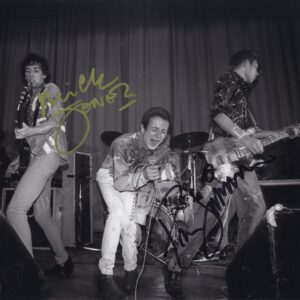 the clash signed photo -mick jones Paul simonon