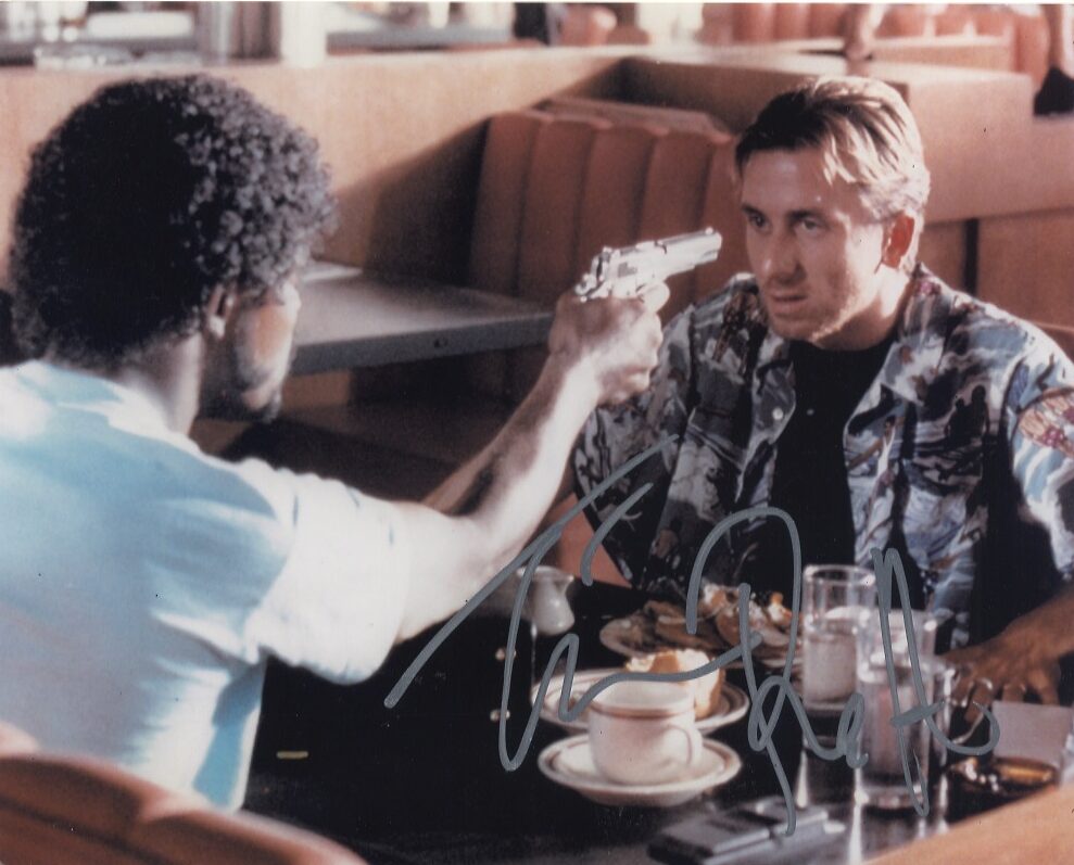 Tim roth signed pulp fiction photo.