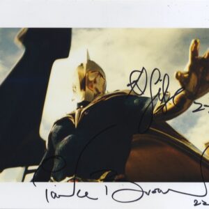 pierce brosnan signed doctor fate 8x10 photo .shanks autographs