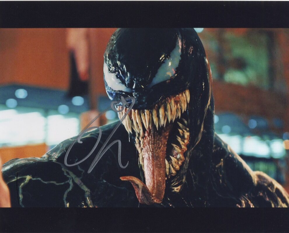 tom hardy venom signed photo -shanks autographs